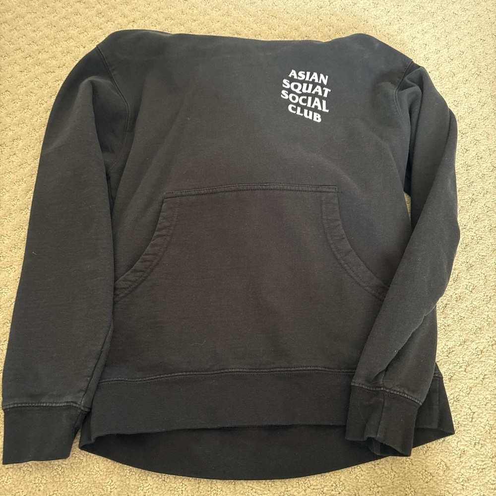 Black Asian Squat Social Club Sweatshirt